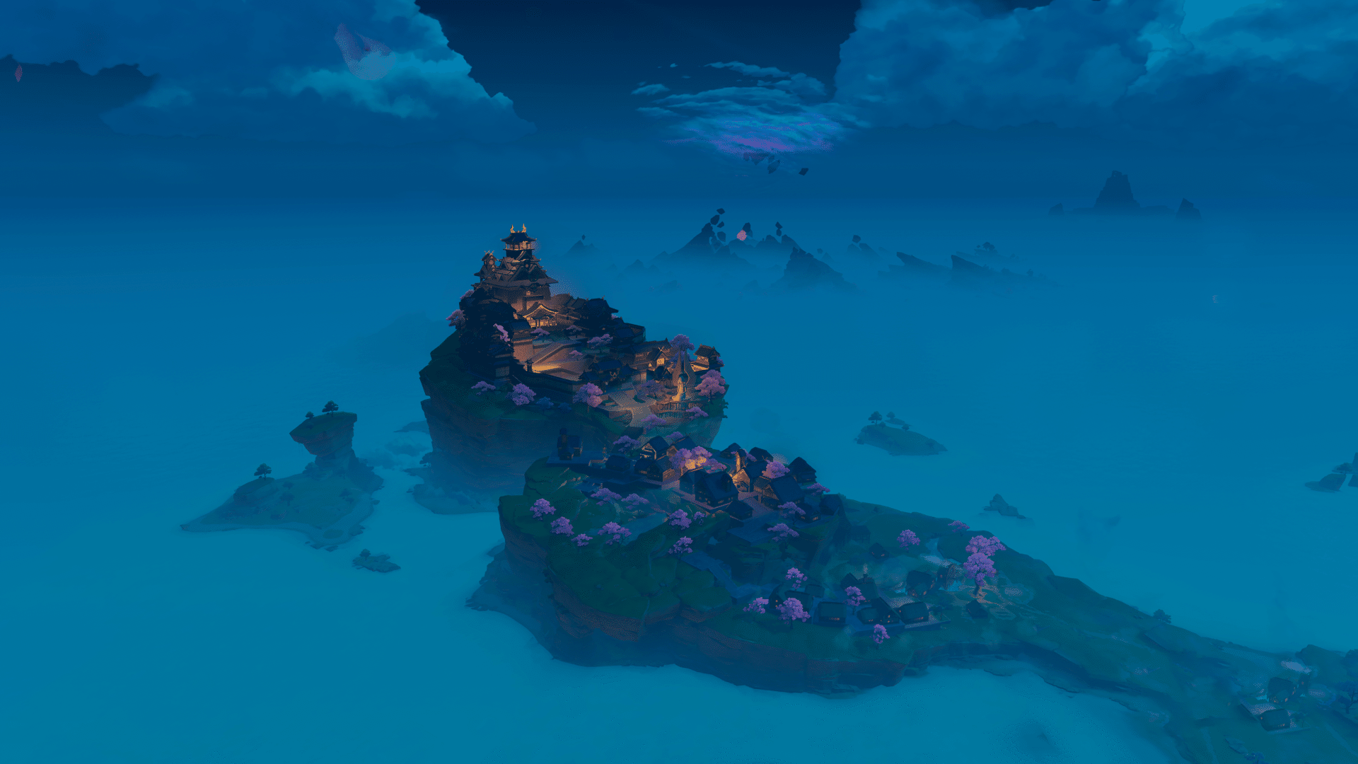 city on a small island